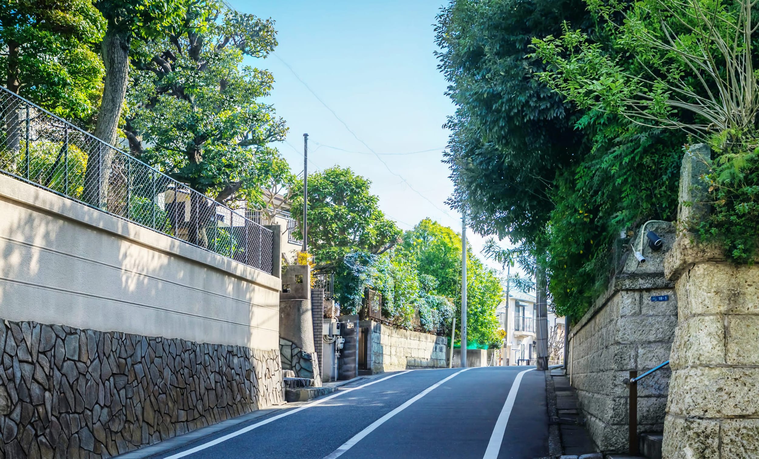 現地周辺の町並（徒歩3分/約200m）